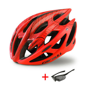 orange road bike helmet