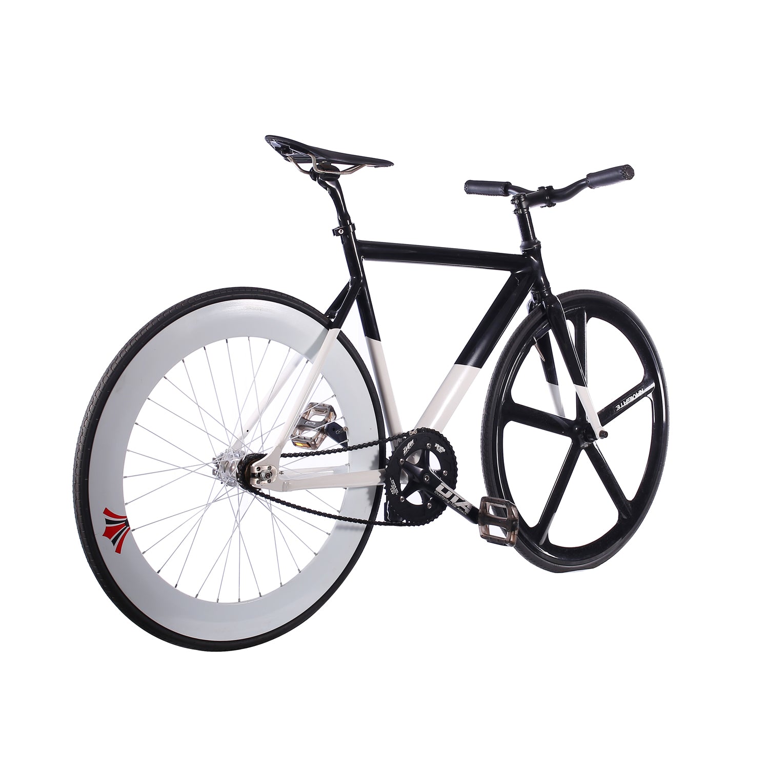 black fixed gear bike