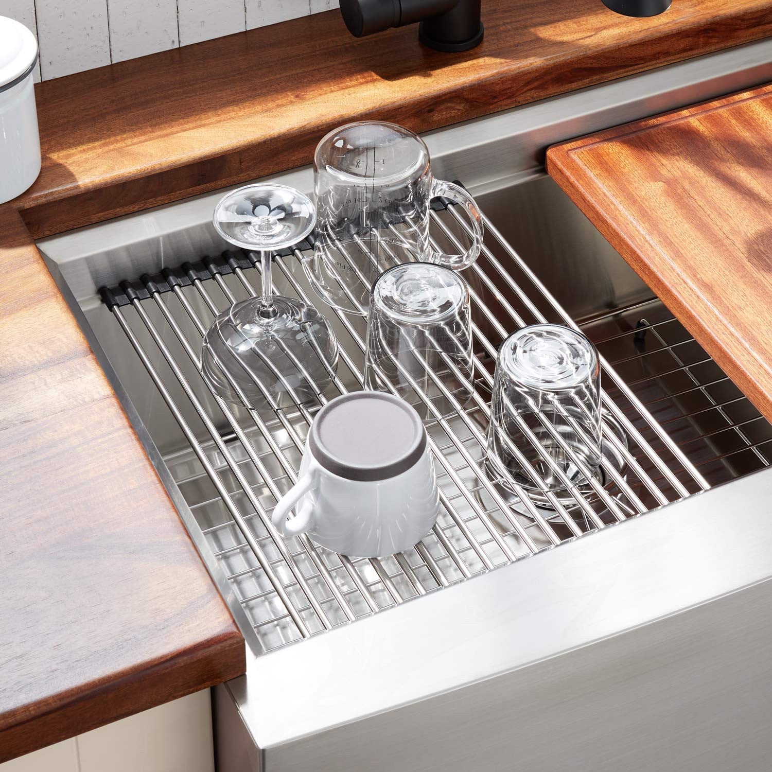 Roll Up Sink Rack H2odonut