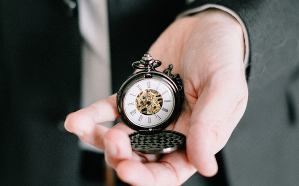 Onyx Black Pocket Watch Brelsen