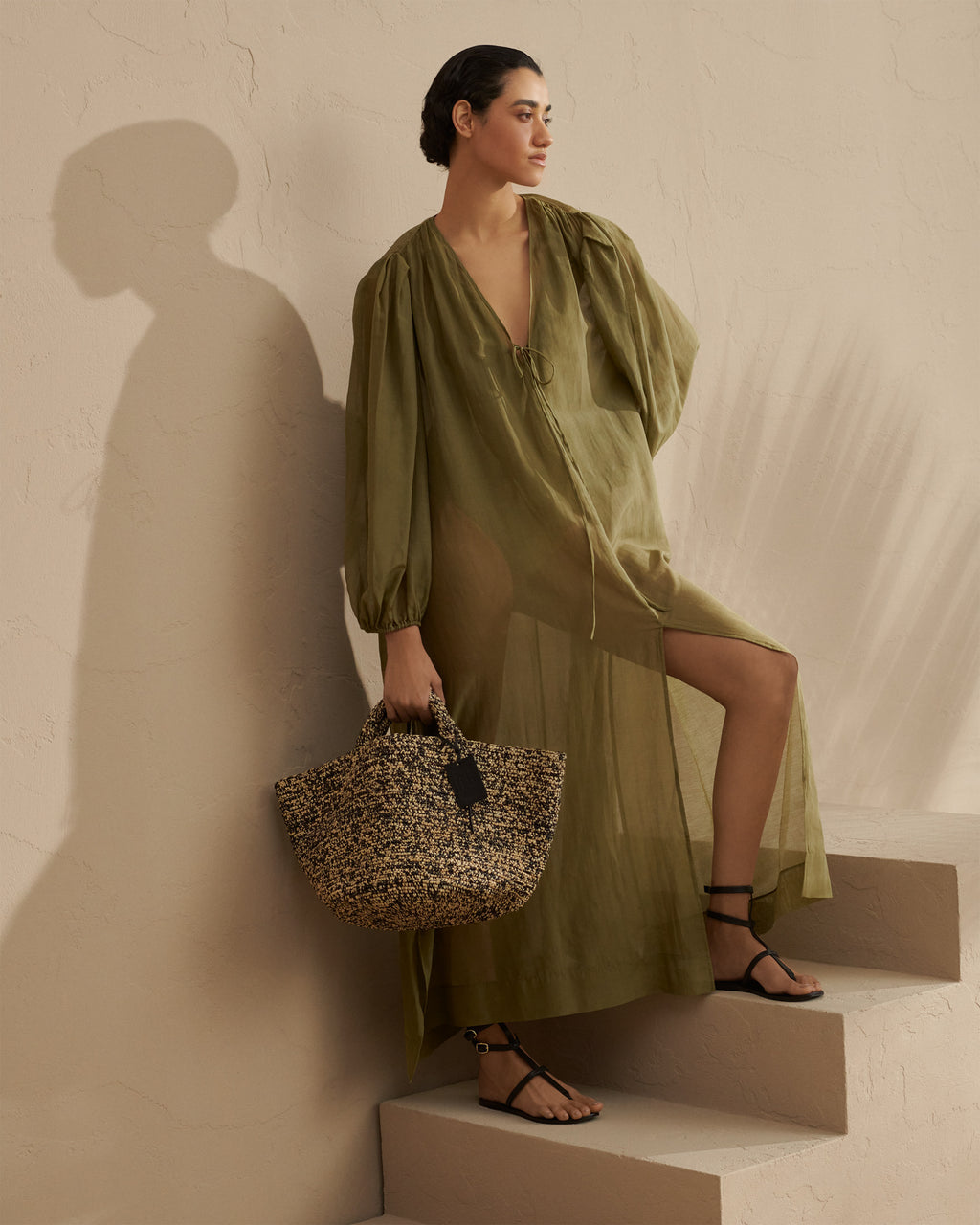 TULUM DRESS - GREEN SALT – MaisonMarché