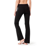 yoga bootcut pants with back pockets