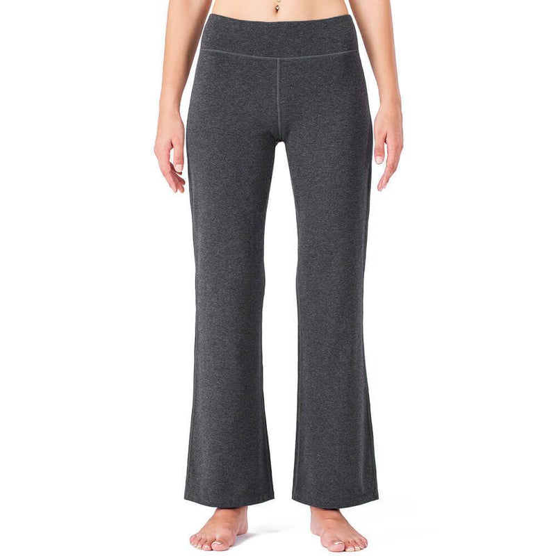 yoga bootcut pants with back pockets