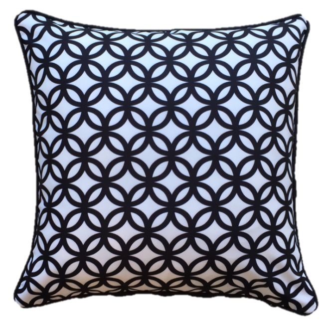 Black Diamond Outdoor Cushion Cover 45 x 45cm – Beach Abode Living
