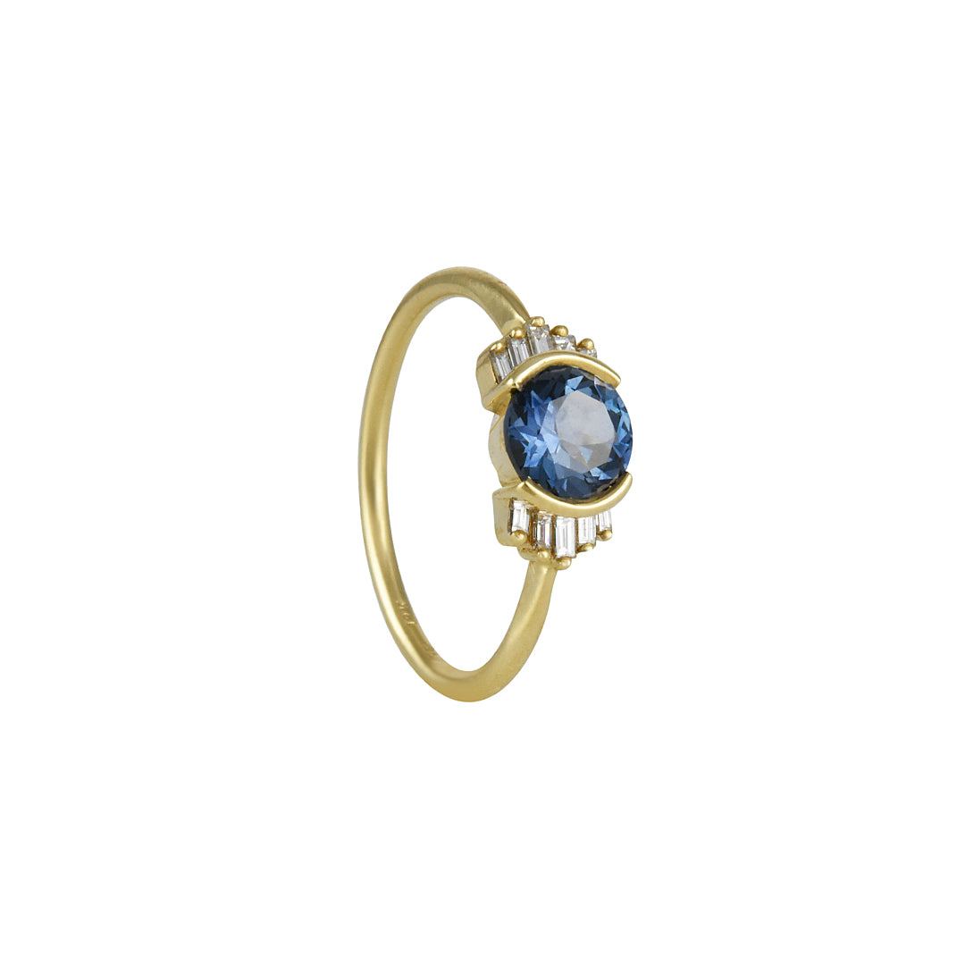 Artëmer- Teal Sapphire Engagement Ring – The Clay Pot