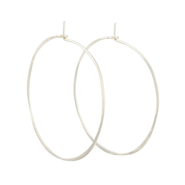 Silver 50mm Gypsy Hoop Earrings | Stewart Dawsons