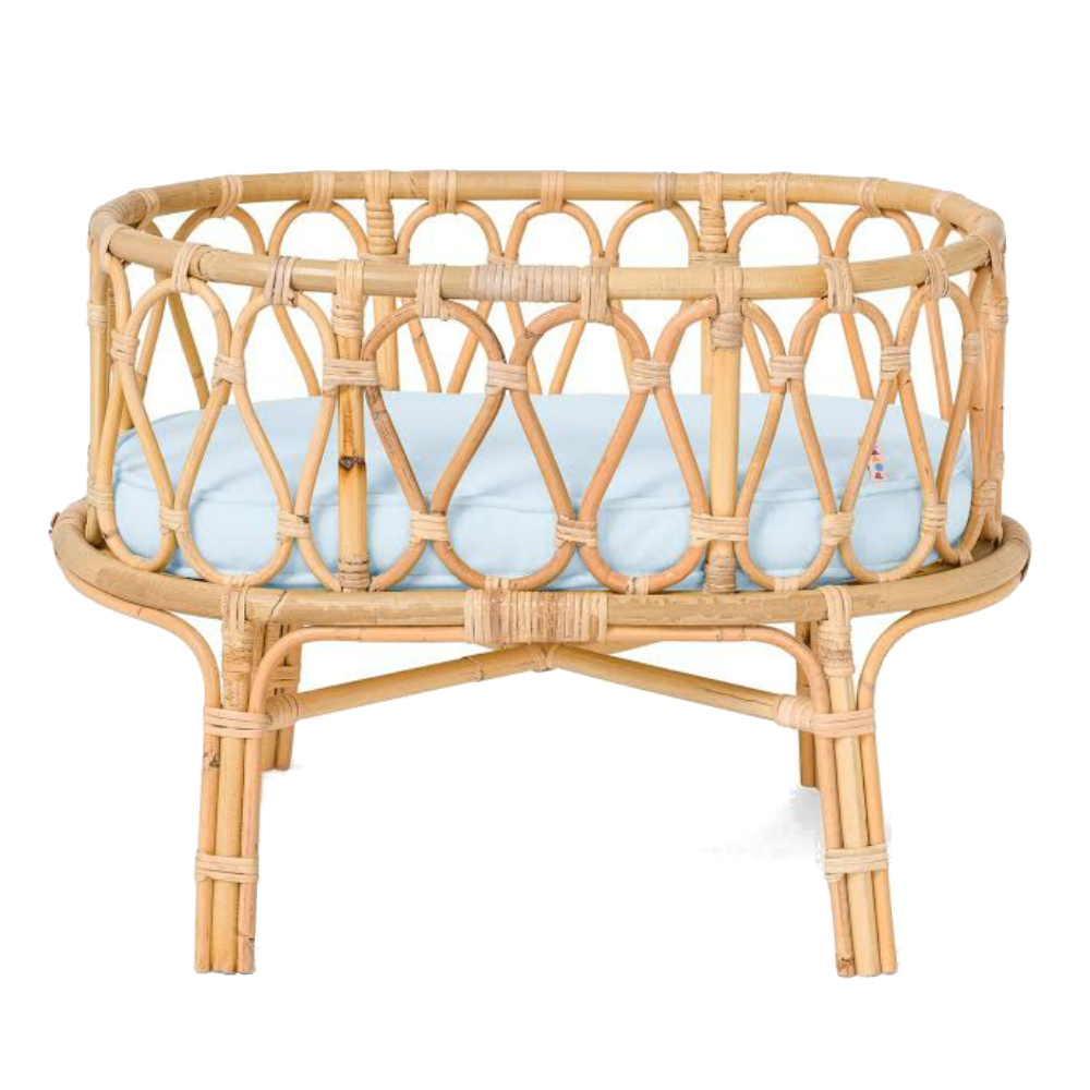 rattan crib