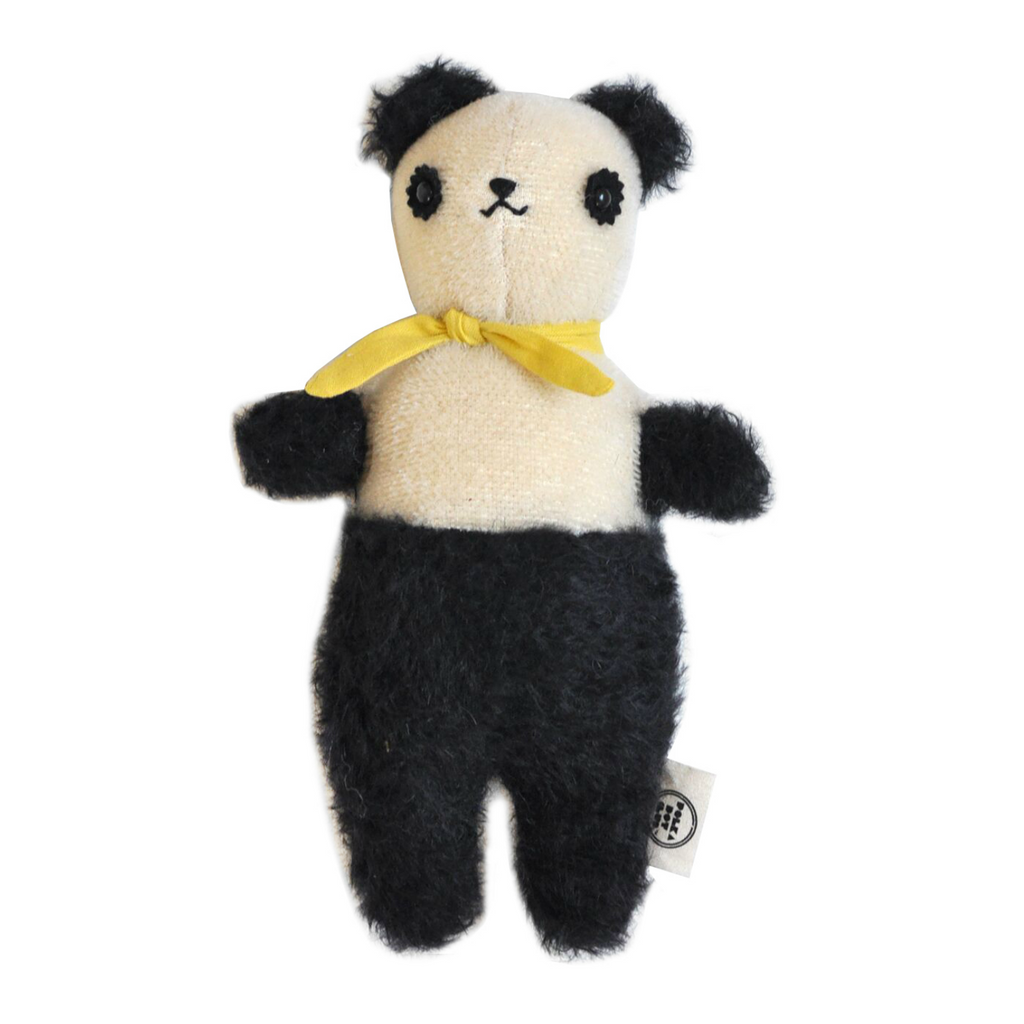 Polka Dot Club Cream and Black Bear | Acorn Toy Shop