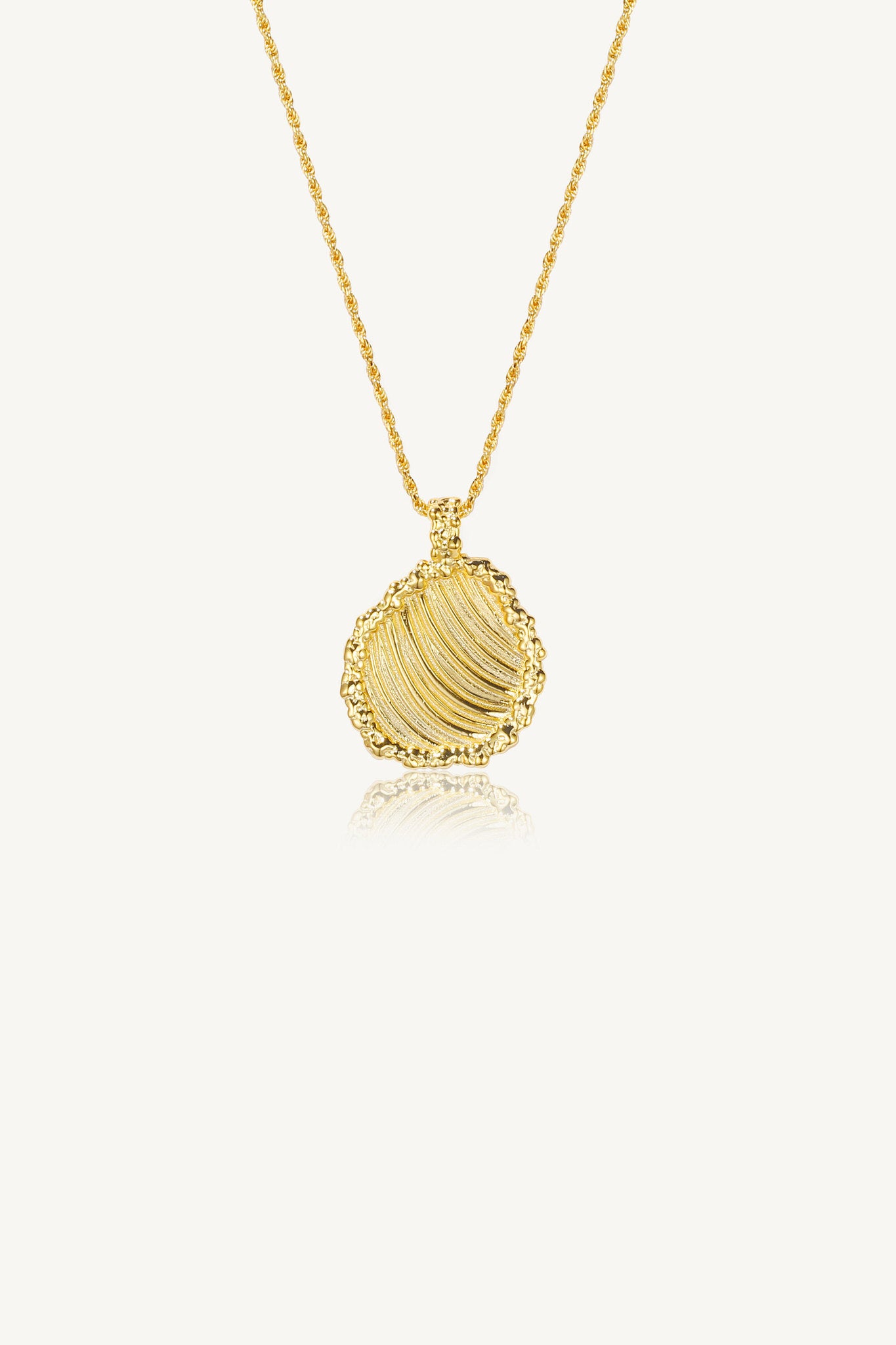 Gold Vermeil Swirl Necklace – Jantar Jewellery