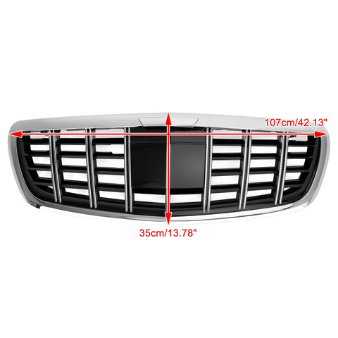 2014-2020 Mercedes Benz W222 S class Chrome S680 BRABUS Style Grille Grill