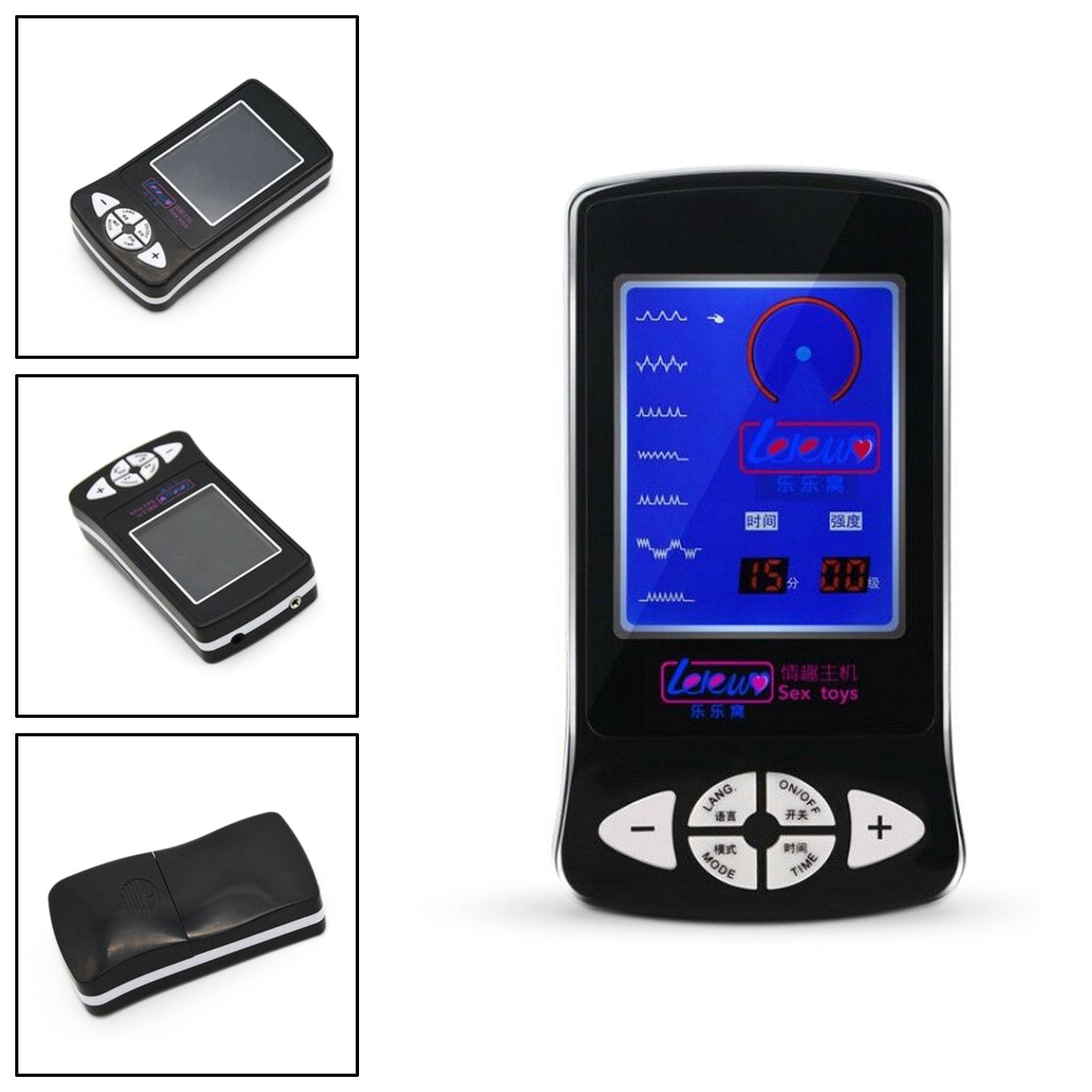 LCD Electric Shock Electro Estim Power Box Controller Electrosex Stimulation