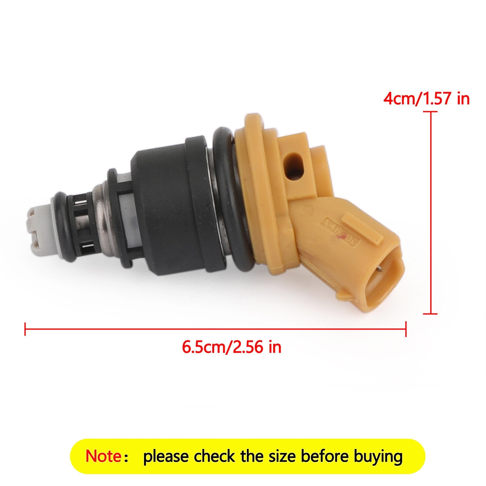 4Pcs 550cc Yellow Side Fuel Injectors 16600-AA170 For Sti WRX GC8 Generic