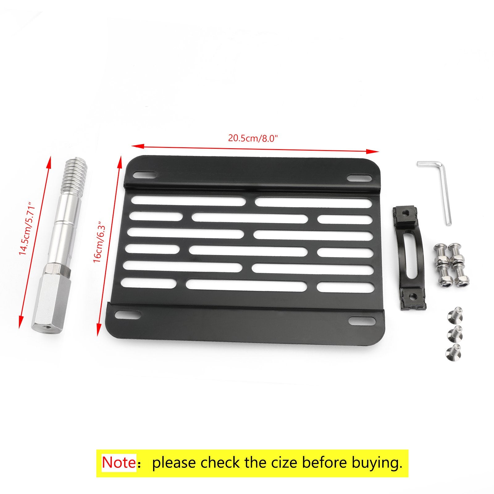 New Front Bumper Tow Hook License Plate Mounting Holder Bracket Fits For VW MK6 Golf Generic CA Market