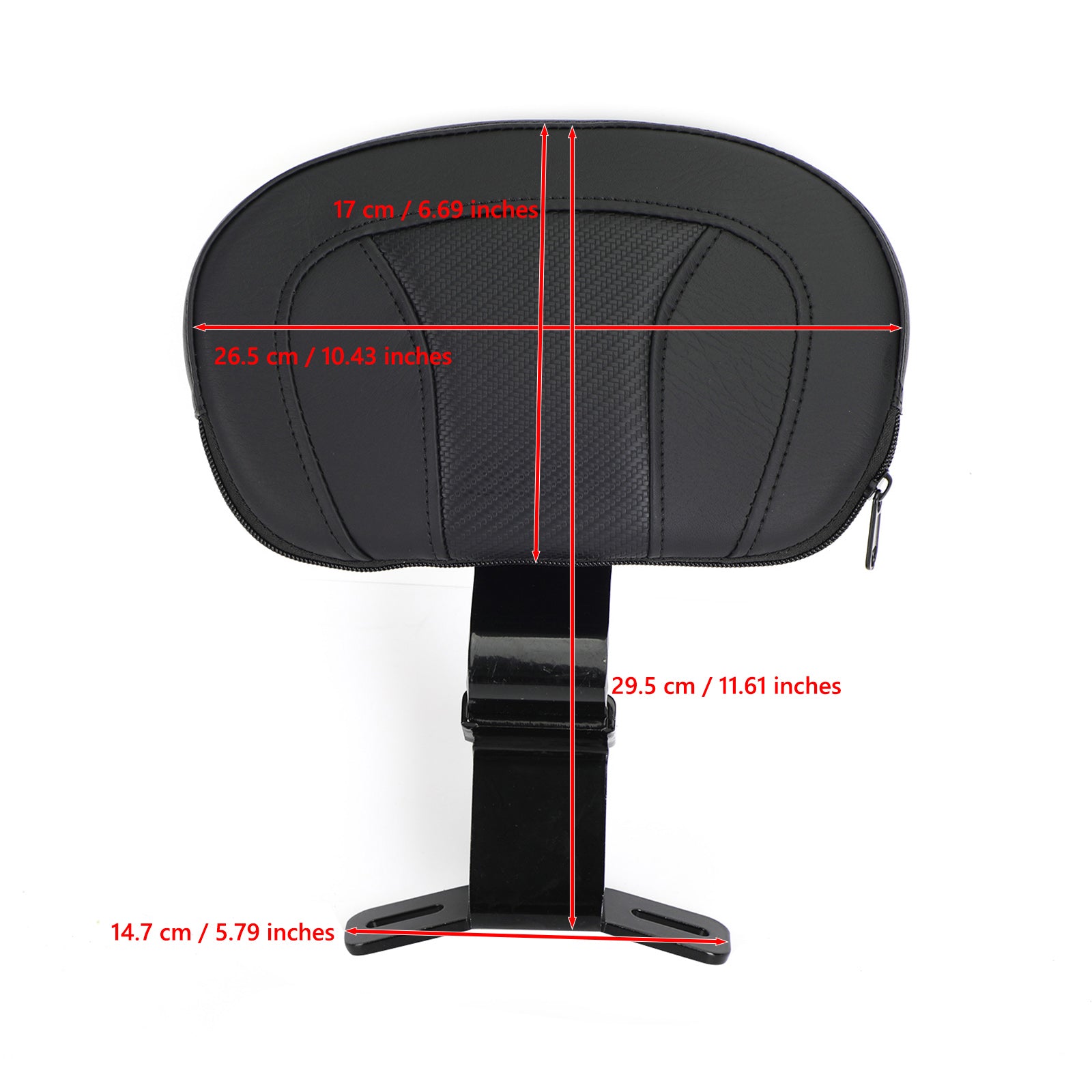 Driver Backrest pad fit for Touring CVO Street Glide Road King 2009-2021 Generic