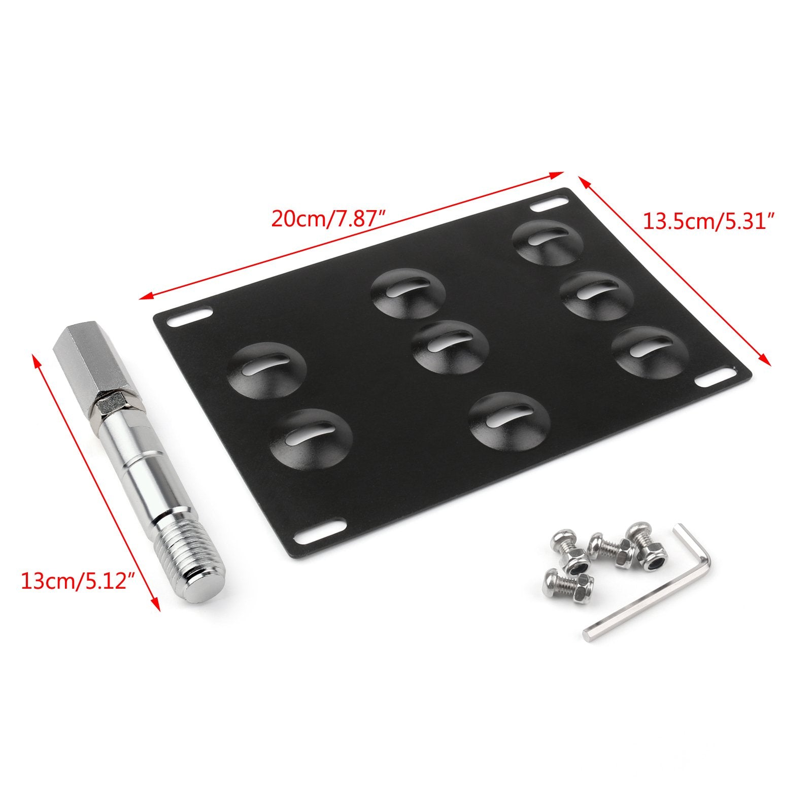 Bumper Tow Hook License Plate Mount Bracket For BMW F30 F32 F10 3/4/5 SERIES Generic CA Market