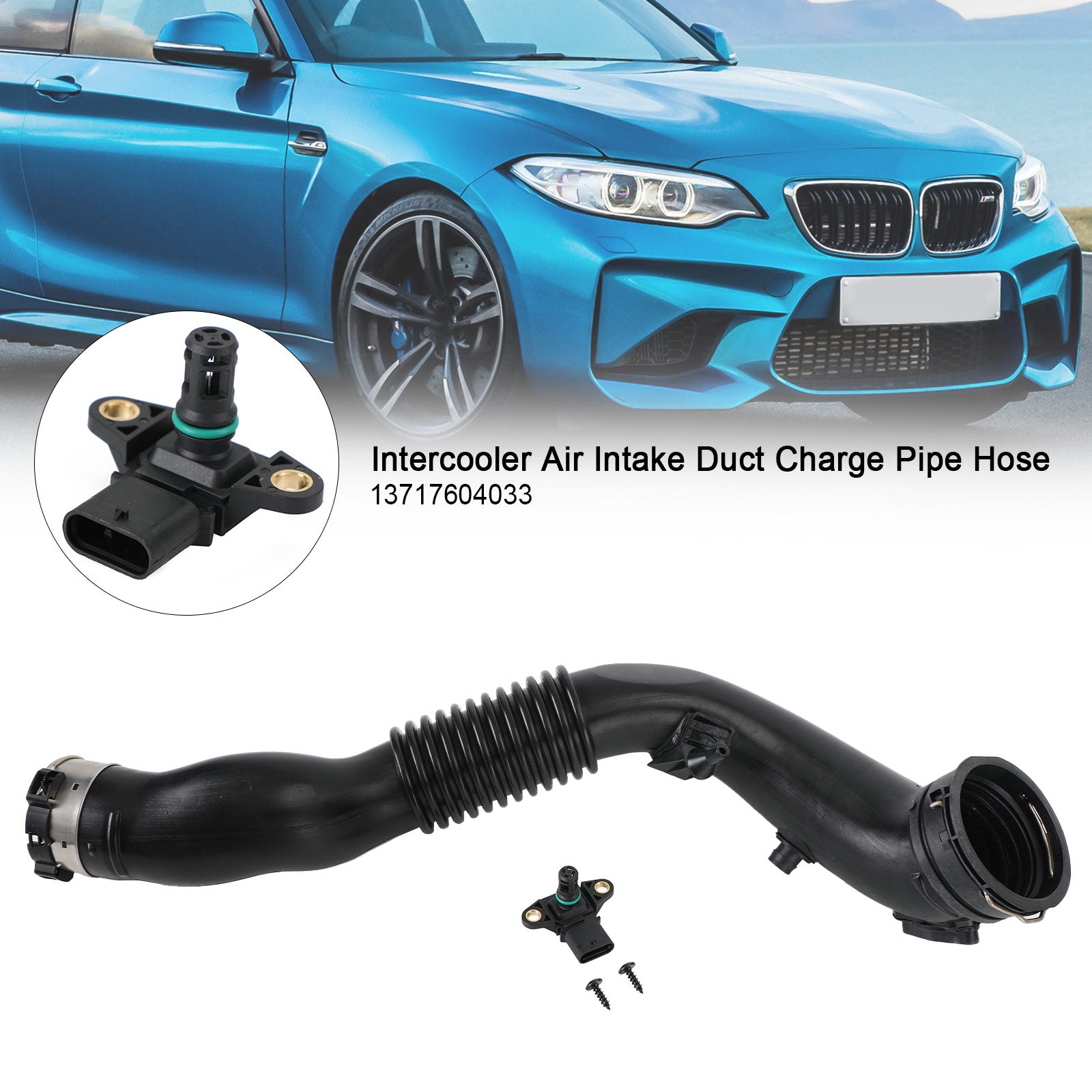 Intercooler Air Intake Duct Charge Pipe Hose for BMW F22 F25 F26 F34 13717604033 Generic