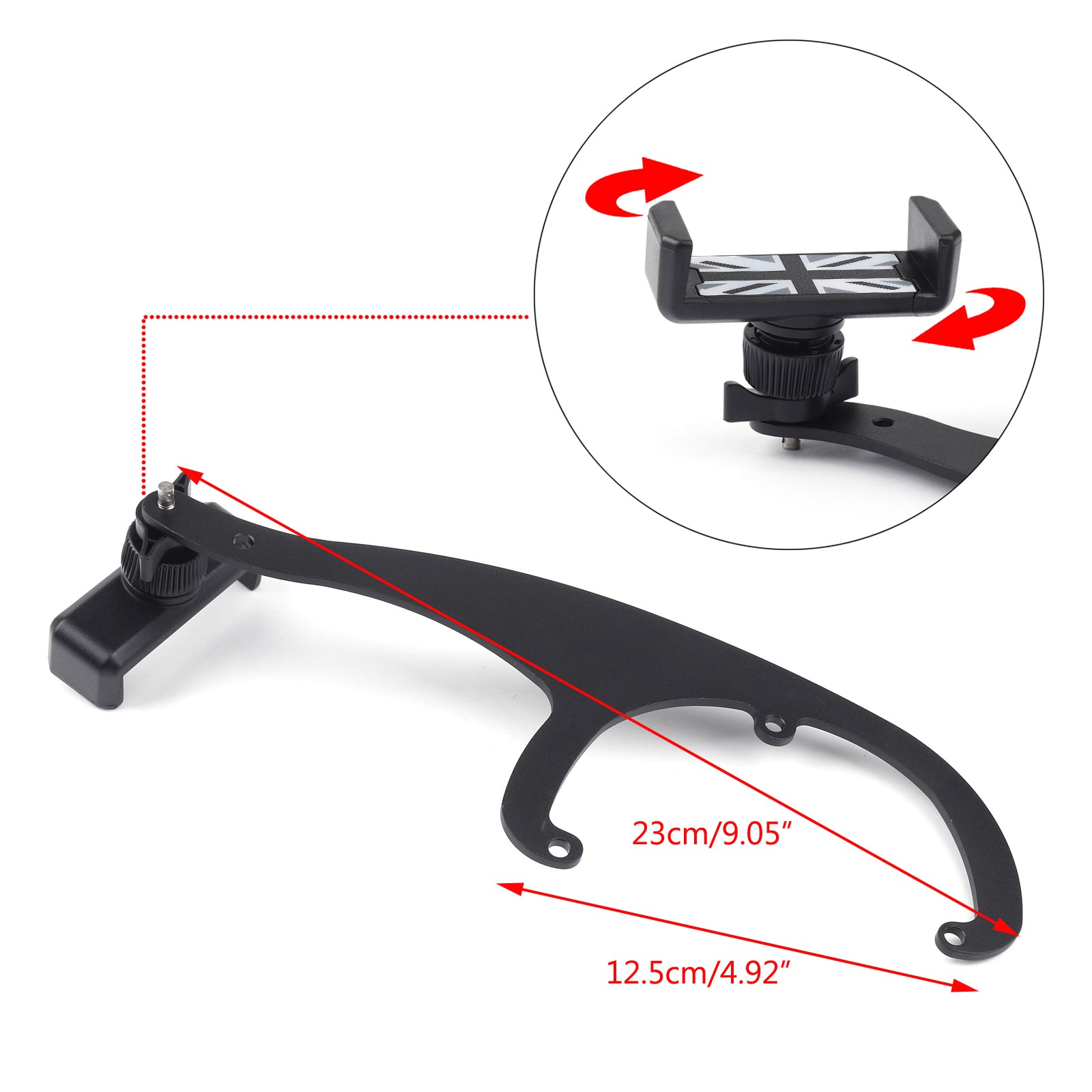 Mini Cooper R55 R56 Rotación Car Moible Phone Mount Cradle Holder Stand para genérico