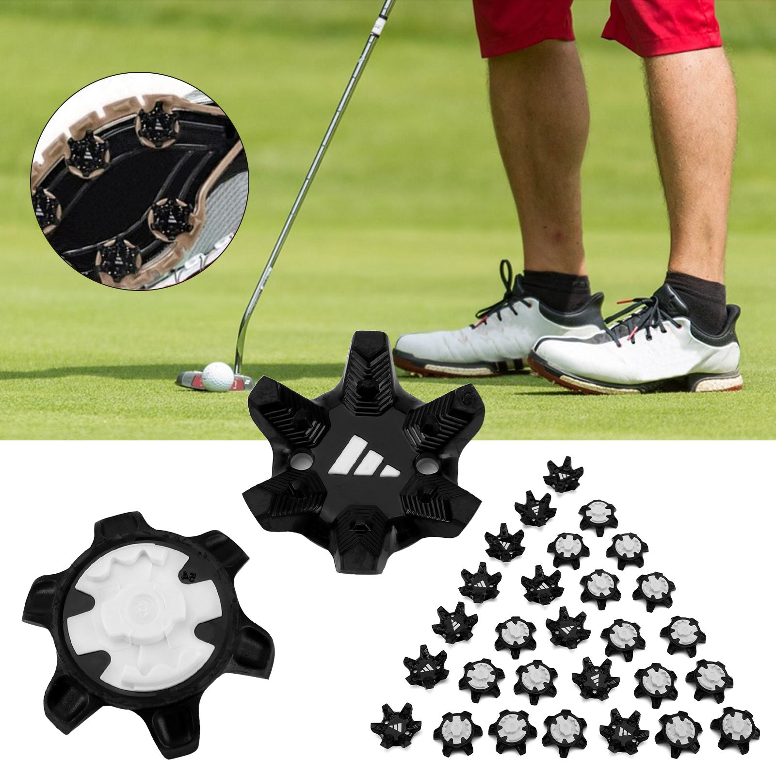 Spikes Spikes Golf Shoe boost E1 14/28/32/64PCS Tour360 Pins Fits Replacement