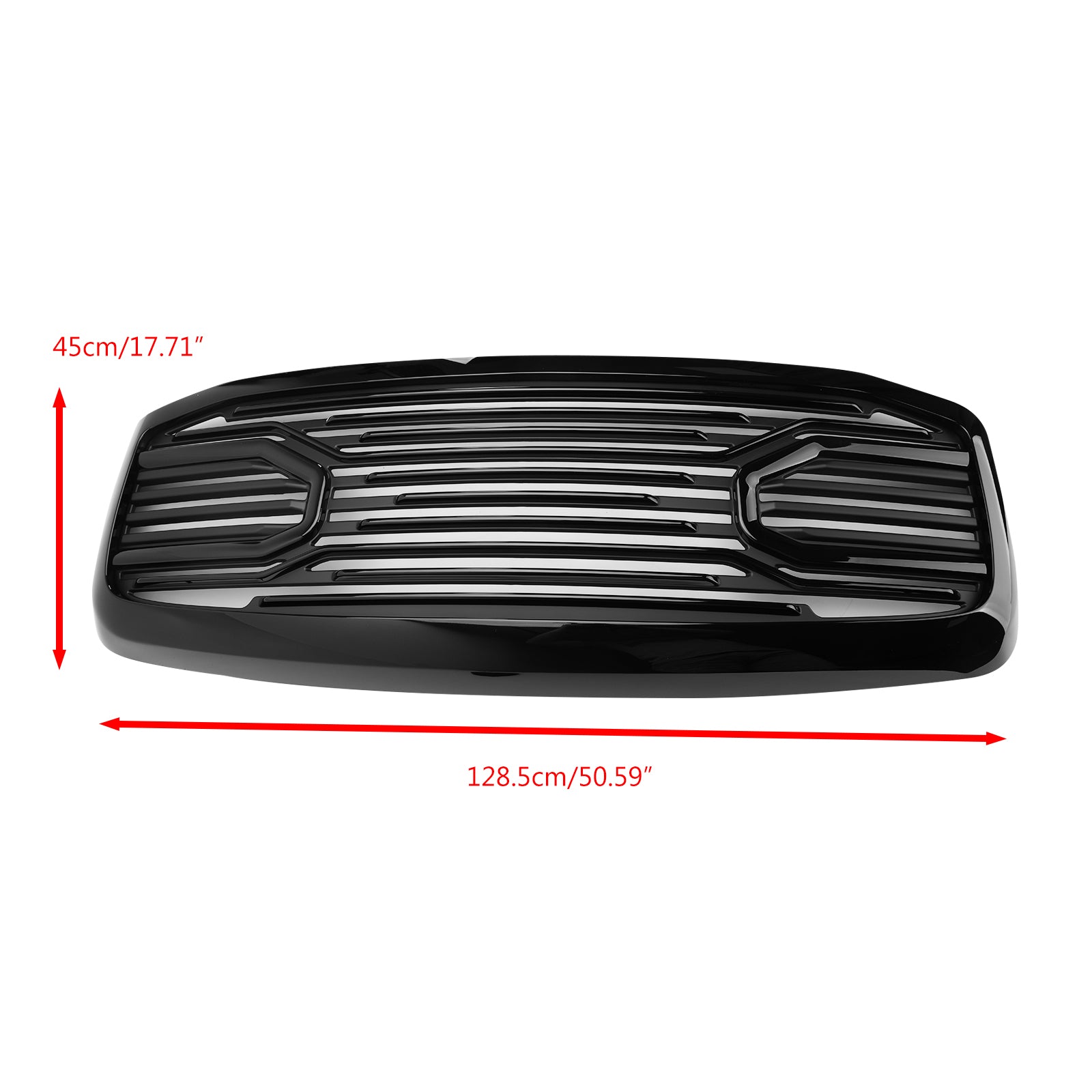 2006-2009 RAM 2500+3500 Front Big Horn Grill Grille+Replacement Shell Black Generic