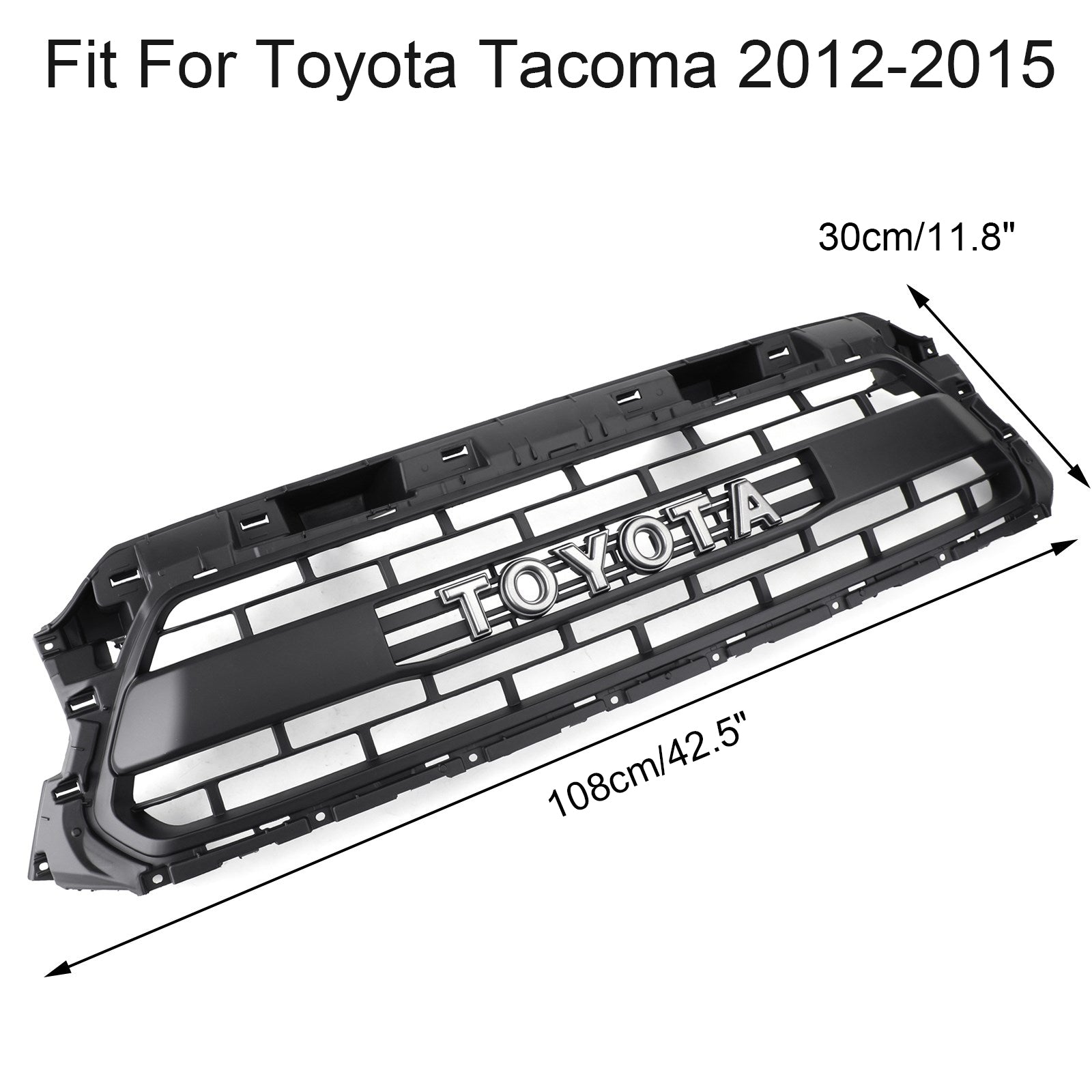 2012-2013-2014-2015 Toyota Tacoma Honeycomb Grill Replacement Grille Generic