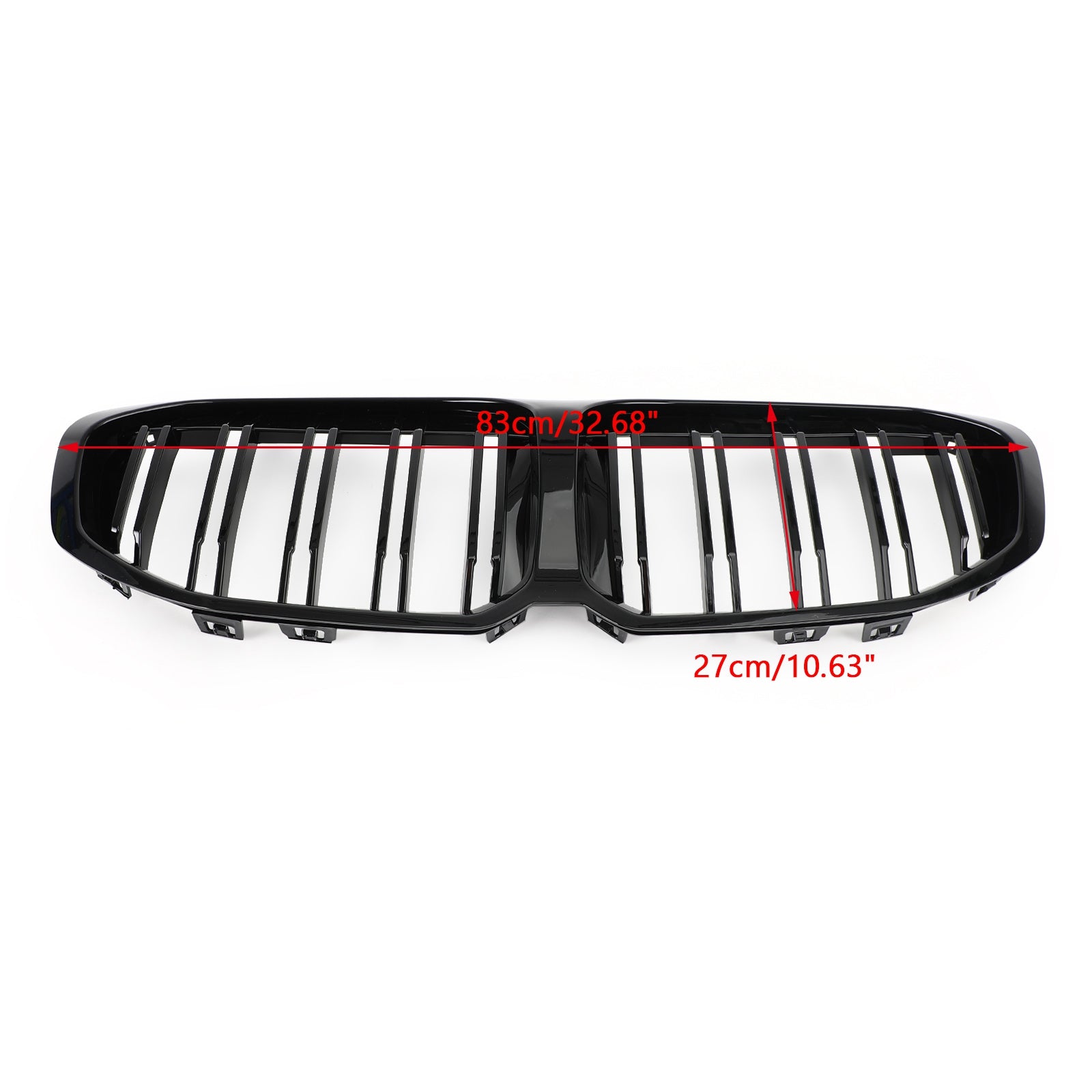 Gloss Double Black Front Replacement Hood Grille Fit BMW F40 1-Series 2019-2021 Generic