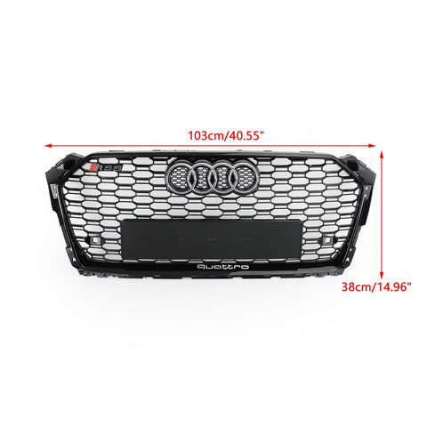 2017-2019 Audi A5 S5 Honeycomb Grill Replacement RS5 Style Sport Mesh Hex Grille Generic