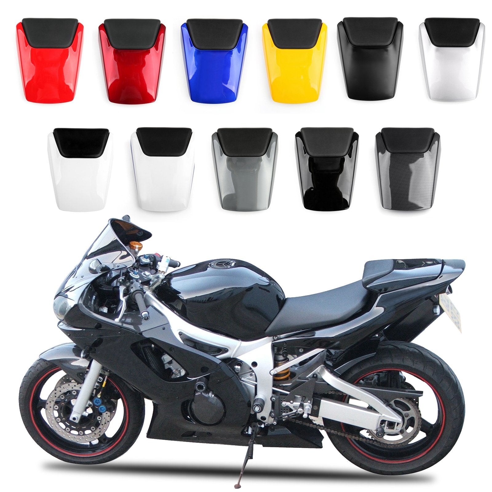 Soziussitzverkleidung Verkleidungsabdeckung für Yamaha YZF R6 1998-2002 1999 Generic