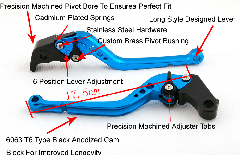 Freno Leve Frizione Per Suzuki GSXR600 GSX-R1000 TL1000S GSR 600 SFV 650 Generico Nero