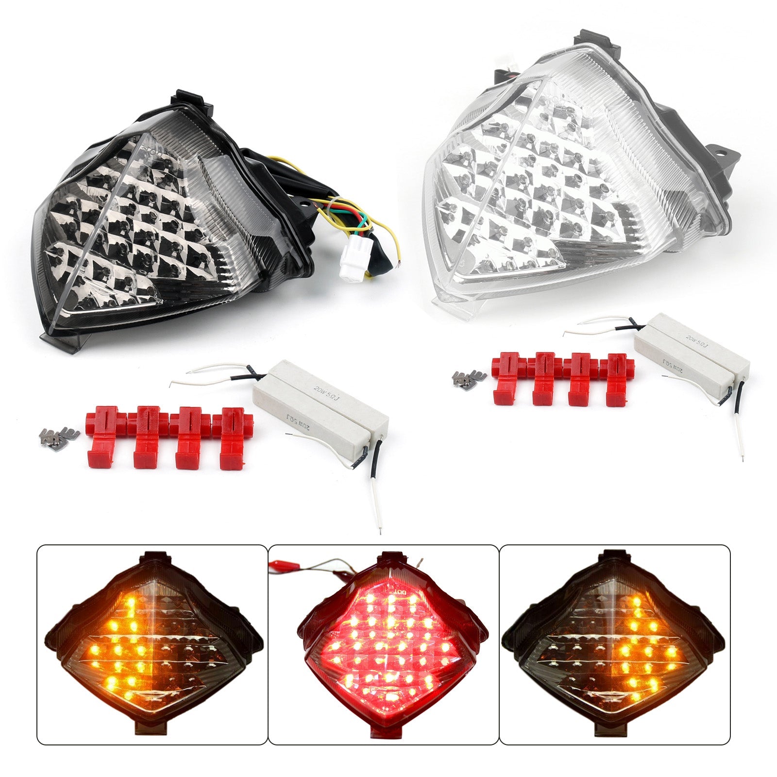 LED Tail Light With Turn Signal for Yamaha YZF R1 YZF-R1 2004-2006 2005 Generic