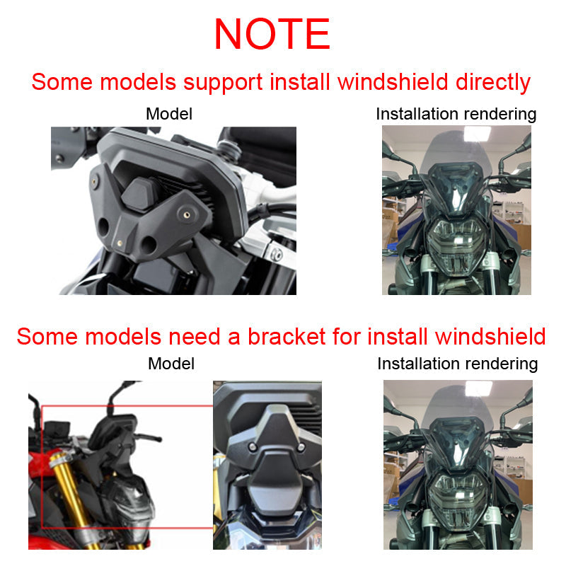 ABS Kunststoff Motorrad Windschutzscheibe Windschutzscheibe für Bmw F900R 2020-2021 grau generisch