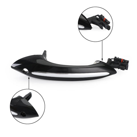 Poignée de porte noire extérieur gauche + droite 51217231931/51217231934 pour BMW F10 F01 Generic