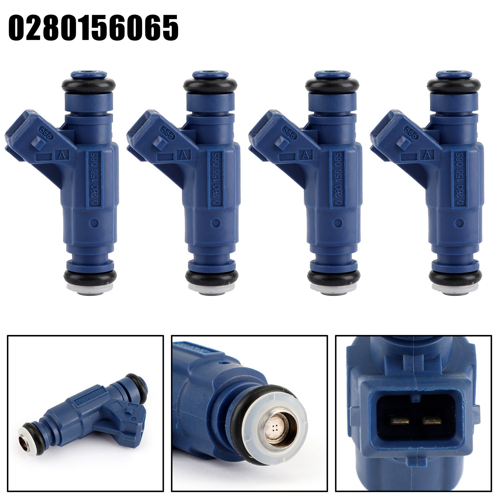 4PCS Fuel Injectors 0280156065 For Audi A4 Quattro VW Passat 1.8L 06B133551M 340cc 852-12185 0280156065 Generic