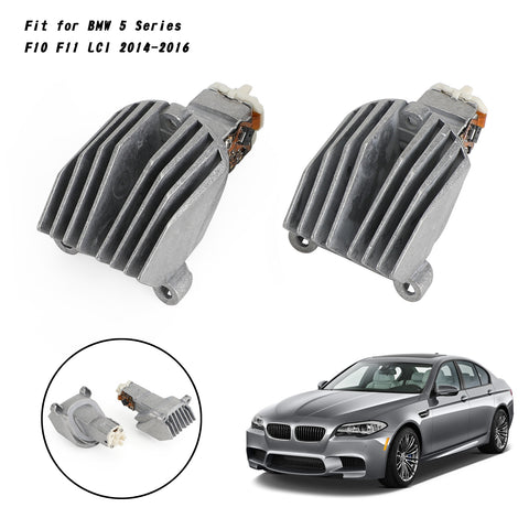 2x DRL LED وحدة 63117343876 مناسبة لسيارات BMW 5 Series F10 F11 LCI 2014-2016 عام