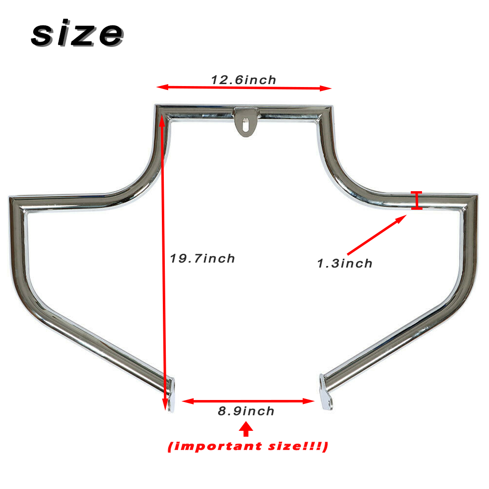 Moto Motore Guard Crash Bar Per FLSTC FLSTCI Softail Deluxe FLSTF FLSTFI Fat Boy 2000-2017 Generico