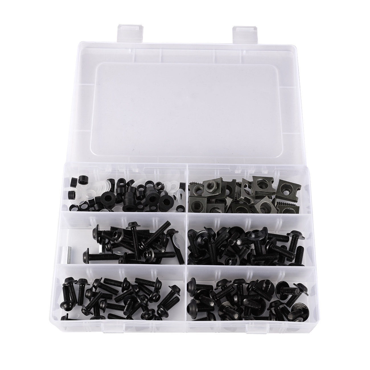 177PCS Motorcycle Sportbike Windscreen Fairing Bolts Kit Fastener Clips Screws Generic
