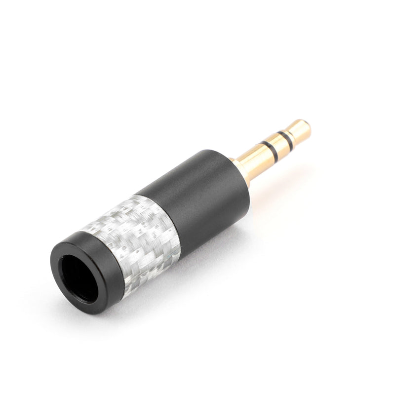 4PCS Mini 3.5mm 3 Pole Stereo Plug Audio Connector Fit DIY Headphone Black