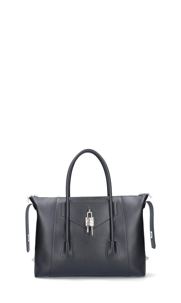 GIVENCHY GIVENCHY WOMEN'S BLACK LEATHER TOTE,BB50HAB11E001 UNI