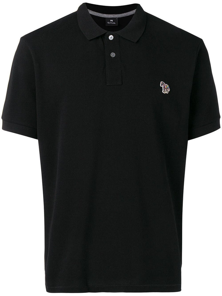 PS BY PAUL SMITH PS BY PAUL SMITH MEN'S BLACK COTTON POLO SHIRT,M2R183KAZEBRA79 S