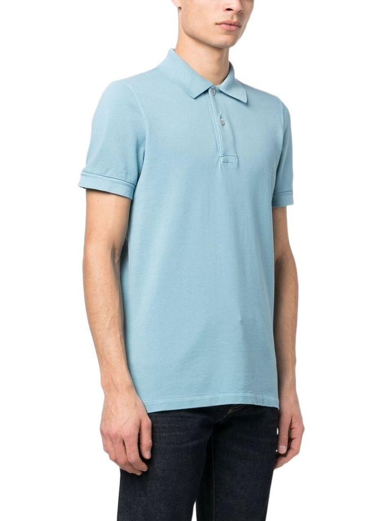 TOM FORD TOM FORD BLUE POLO SHIRT