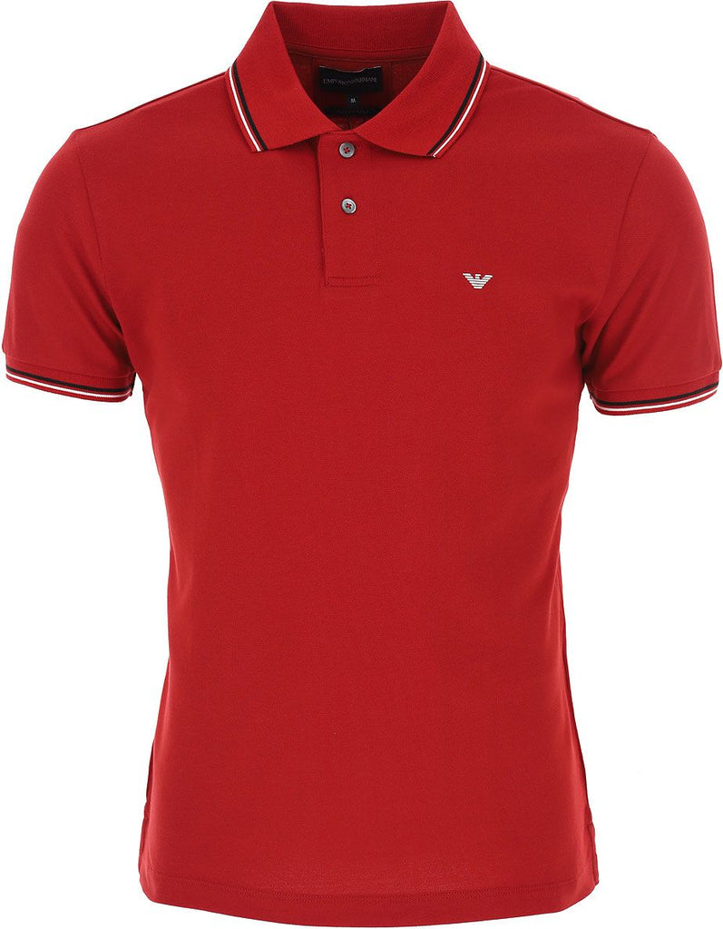 EMPORIO ARMANI EMPORIO ARMANI RED POLO SHIRT