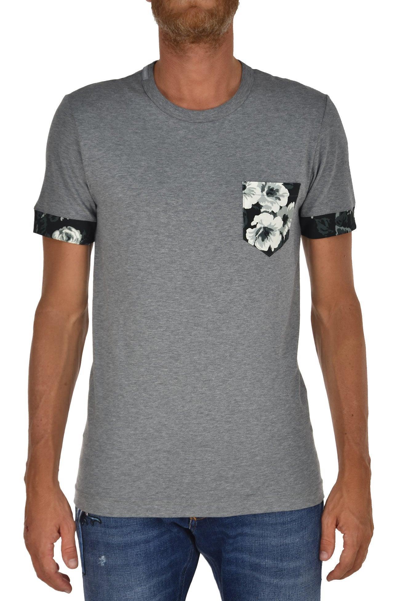 DOLCE E GABBANA DOLCE E GABBANA GREY T-SHIRT