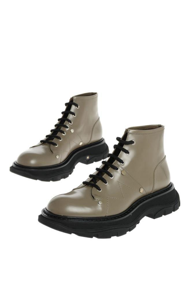 alexander mcqueen boots brown