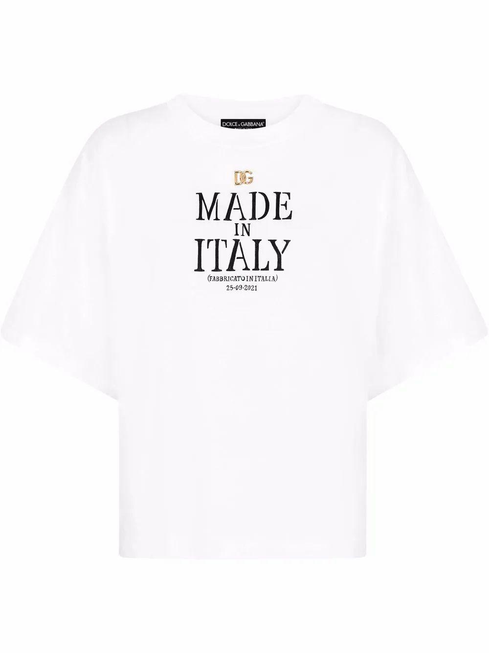 DOLCE E GABBANA DOLCE E GABBANA WHITE T-SHIRT