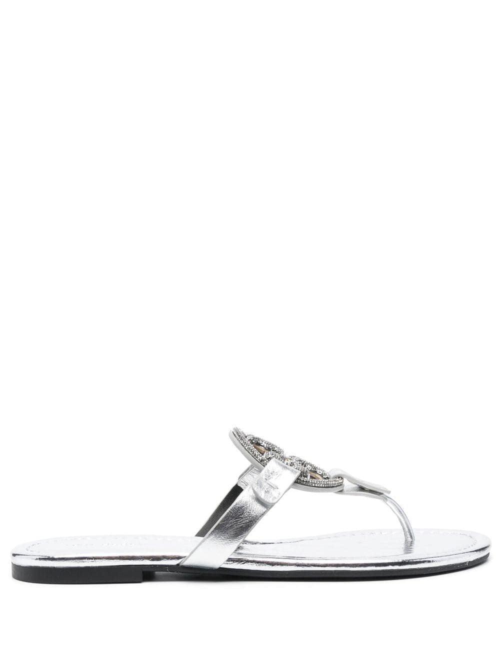 TORY BURCH TORY BURCH SILVER SANDALS