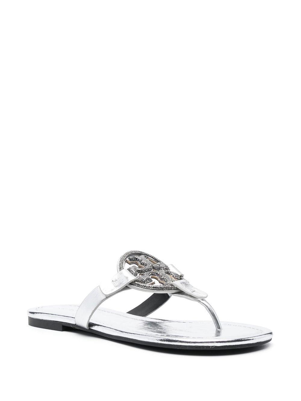 TORY BURCH TORY BURCH SILVER SANDALS