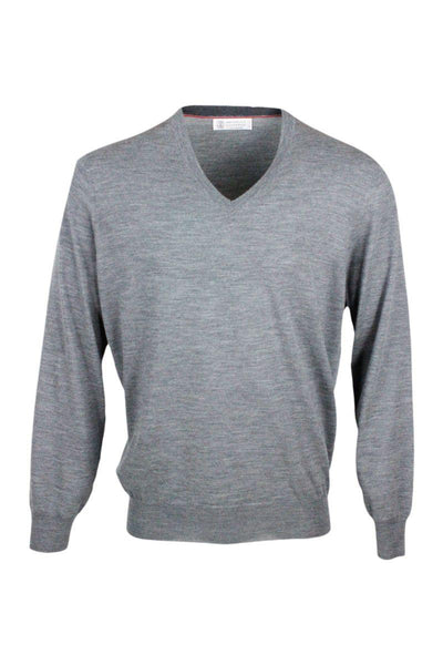 BRUNELLO CUCINELLI BRUNELLO CUCINELLI GREY SWEATER