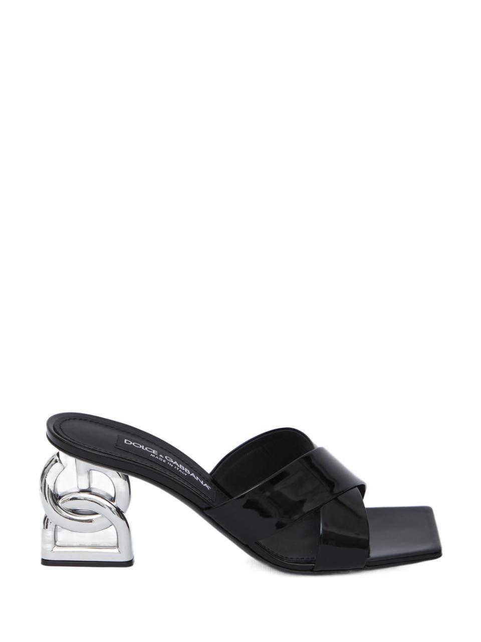 DOLCE E GABBANA DOLCE E GABBANA BLACK SANDALS