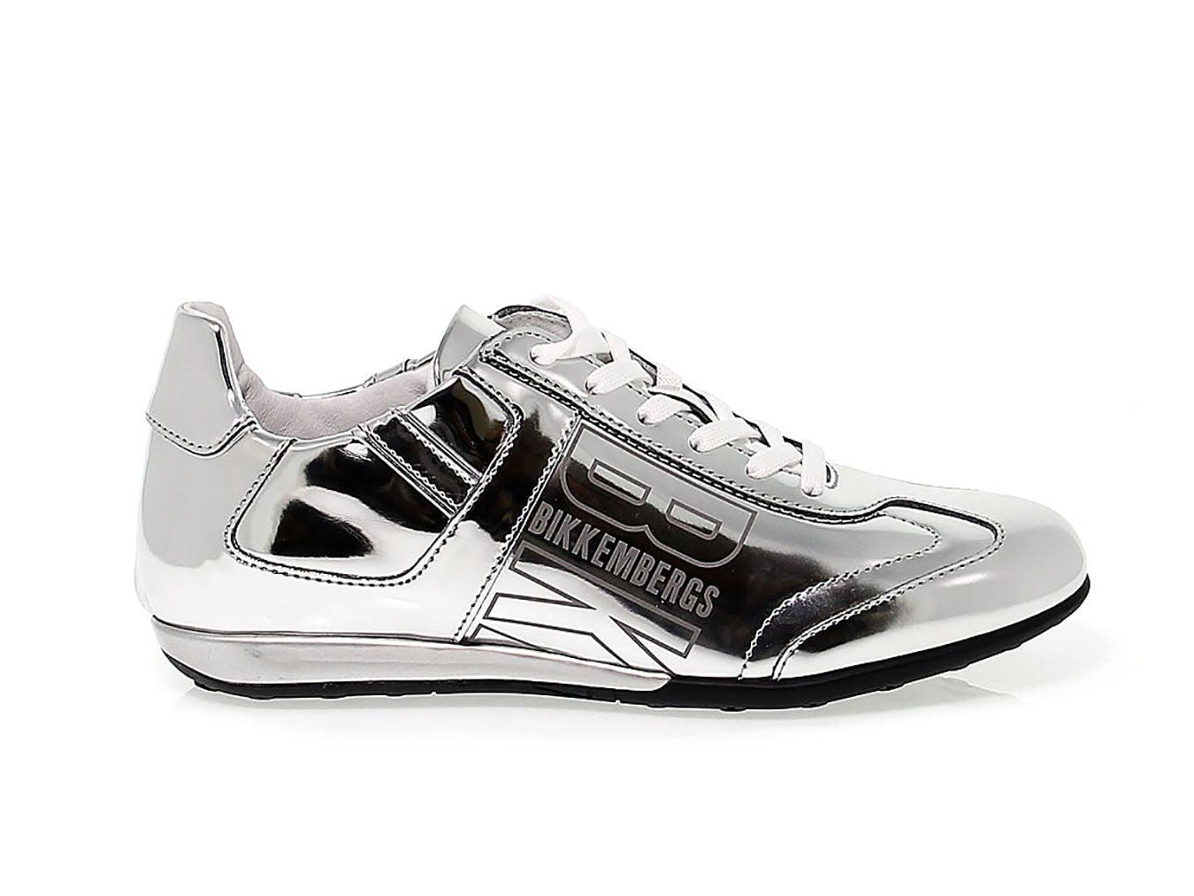 BIKKEMBERGS BIKKEMBERGS SILVER SNEAKERS