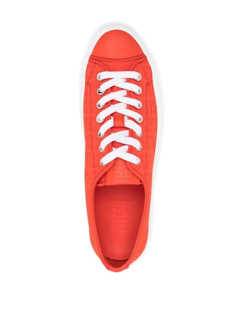 GIVENCHY GIVENCHY ORANGE SNEAKERS