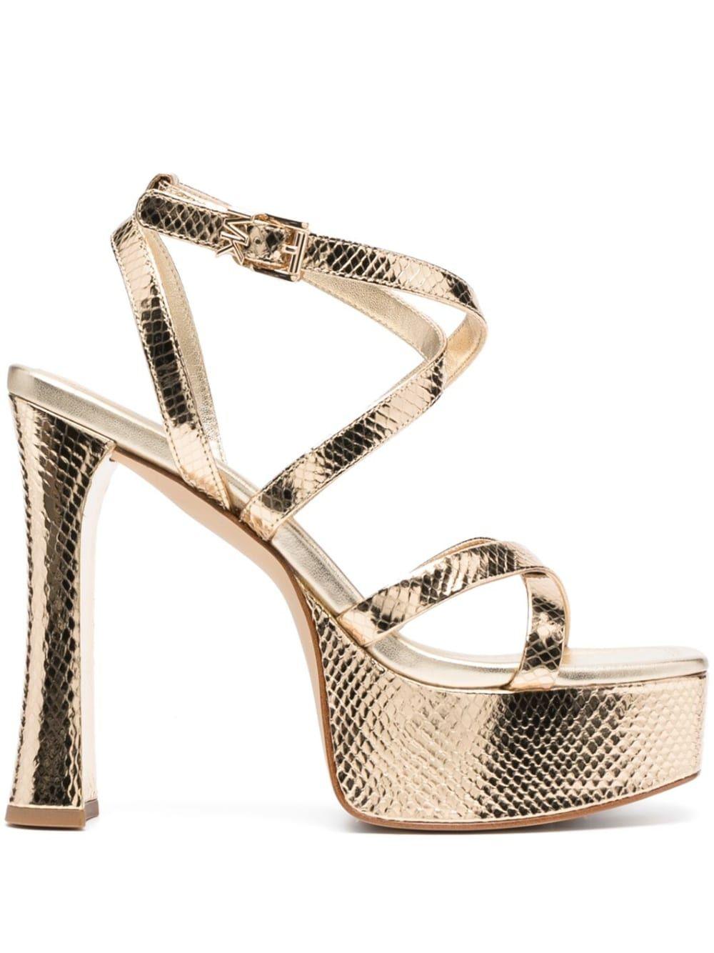 MICHAEL KORS MICHAEL KORS GOLD HEELS